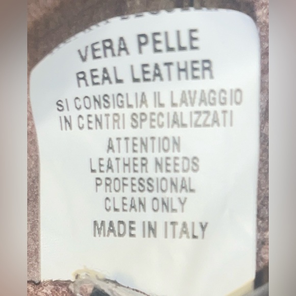 Blur Brown Distressed Leather Jacket  IT 42 US 2 4 6 - Picture 7 of 7